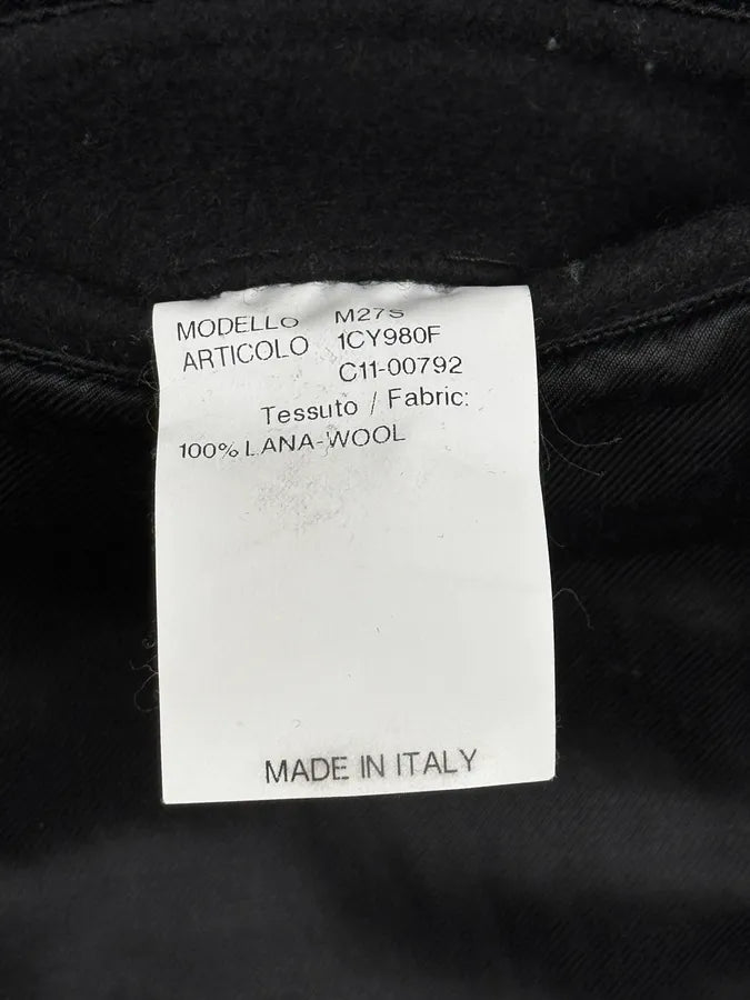 FW2014 Saint Laurent Black Classy Double-Breasted Peacoat FBtgRCN 11