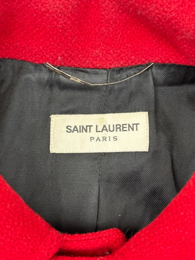 AW2014 Saint Laurent Cheetah Red Pony Hair Teddy Jacket by Hedi Slimane DVcmZpL 10