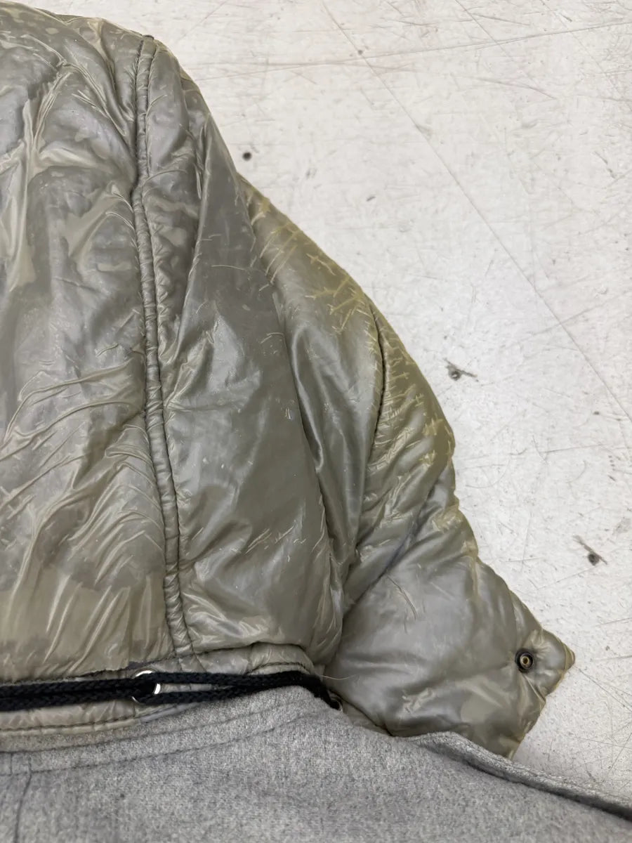 FW2014 Stone Island Ice Grey Wool Blend Puffer Hooded Coat DXxttKl 9