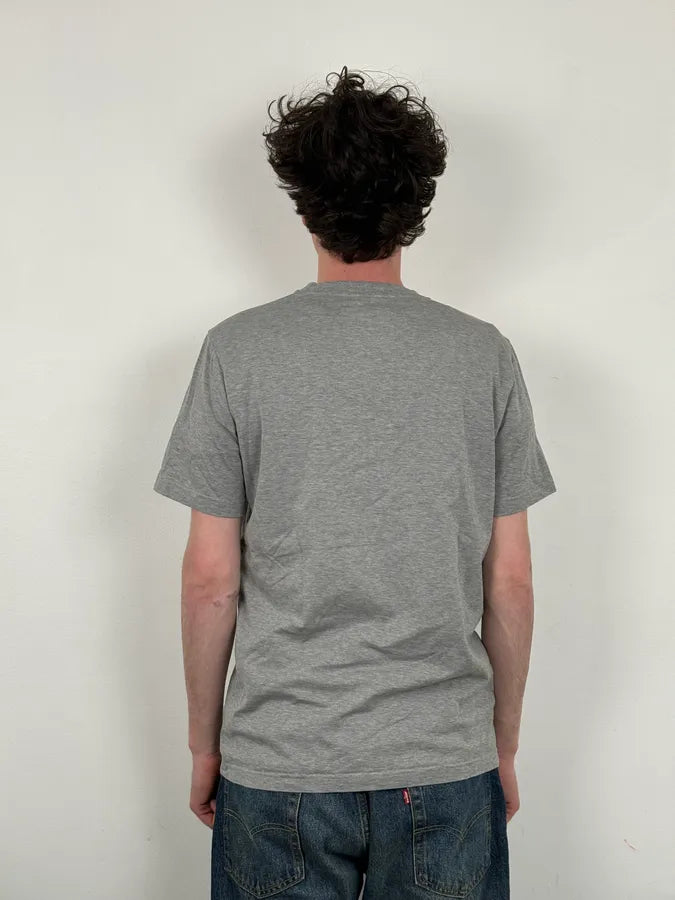 FW2015 Balenciaga Grey Cotton Wolf Graphic T-Shirt zLACApX 2