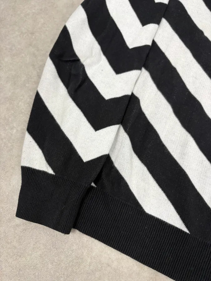 FW2015 Balmain Black & White Striped Sweater VvDeine 6