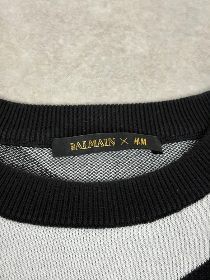 FW2015 Balmain Black & White Striped Sweater VvDeine 9