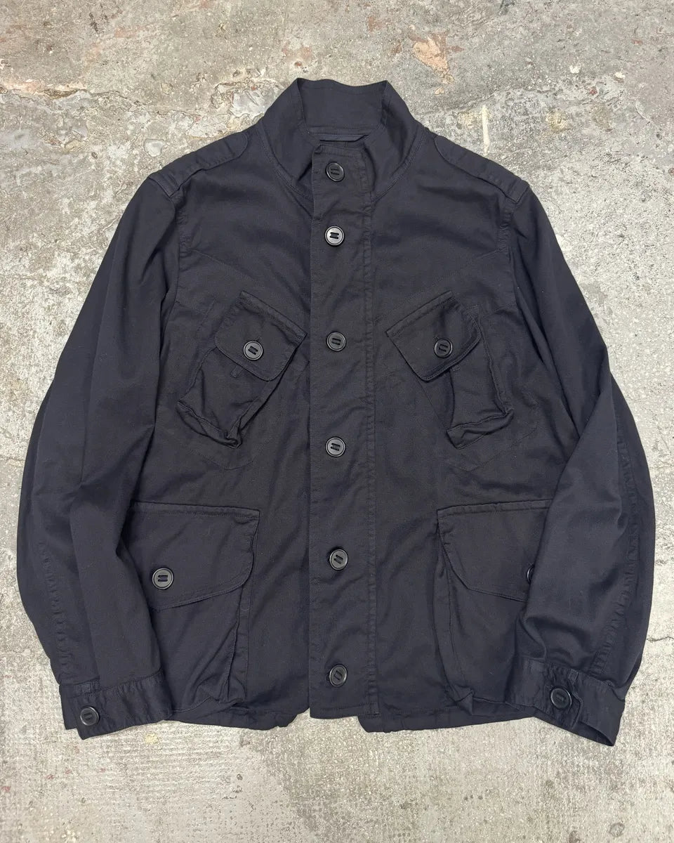 FW2015 Dries Van Noten Navy Multi Pockets Cargo Jacket (L/XL) 0