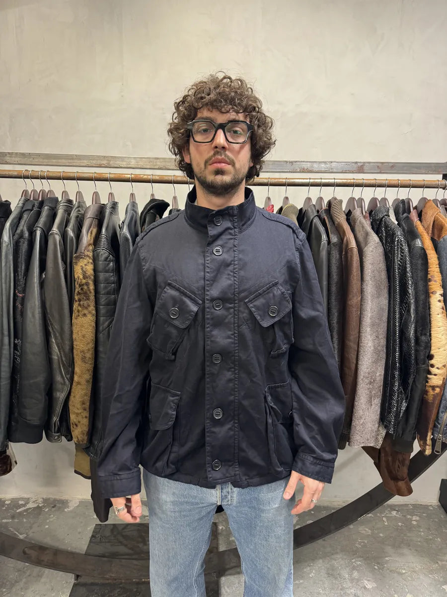 FW2015 Dries Van Noten Navy Multi Pockets Cargo Jacket (L/XL) 2