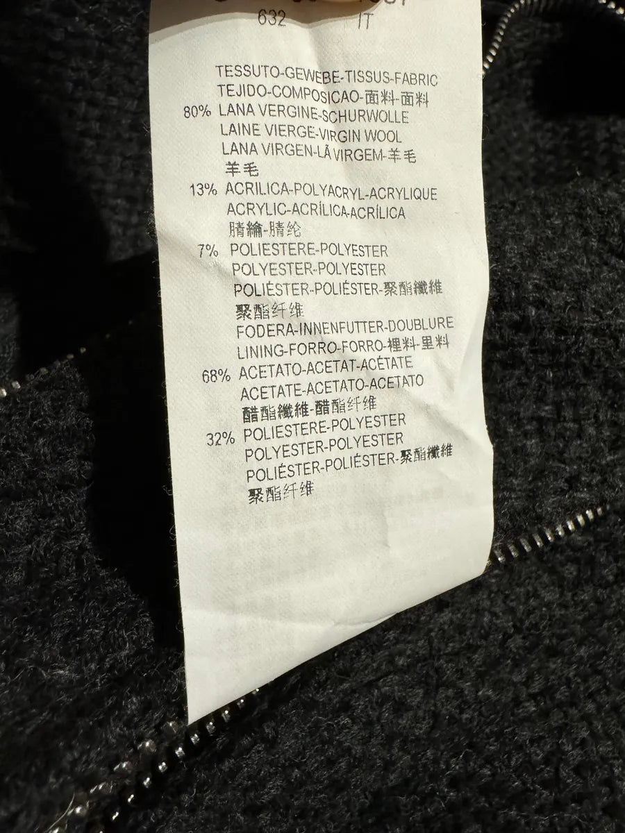 FW2015 Emporio Armani Grey Asymmetrical Wool Multi Zips Jacket OxnHKur 9
