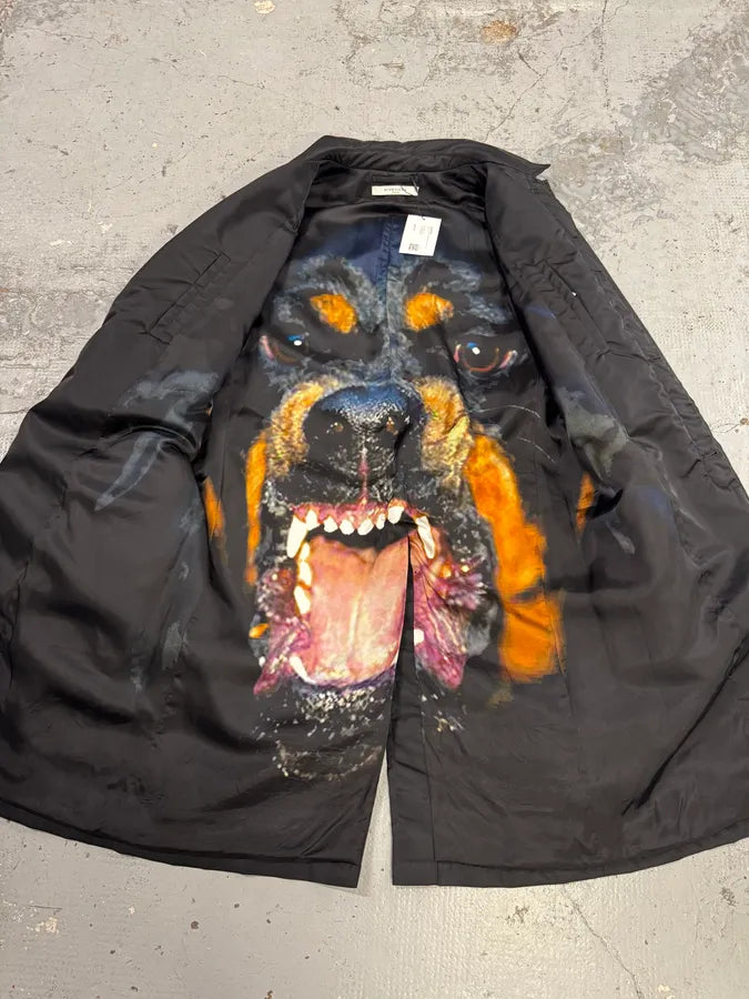 FW2015 Givenchy Rottweiler Black Nylon Trench Jacket by Riccardo Tisci yTbqCHH 4