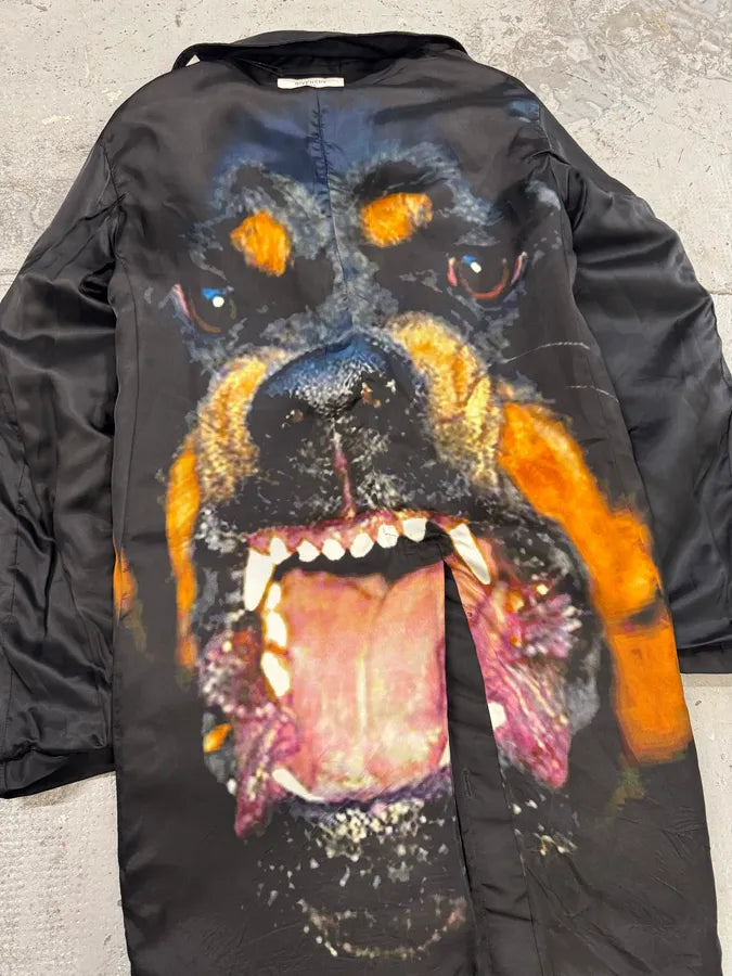 FW2015 Givenchy Rottweiler Black Nylon Trench Jacket by Riccardo Tisci yTbqCHH 8