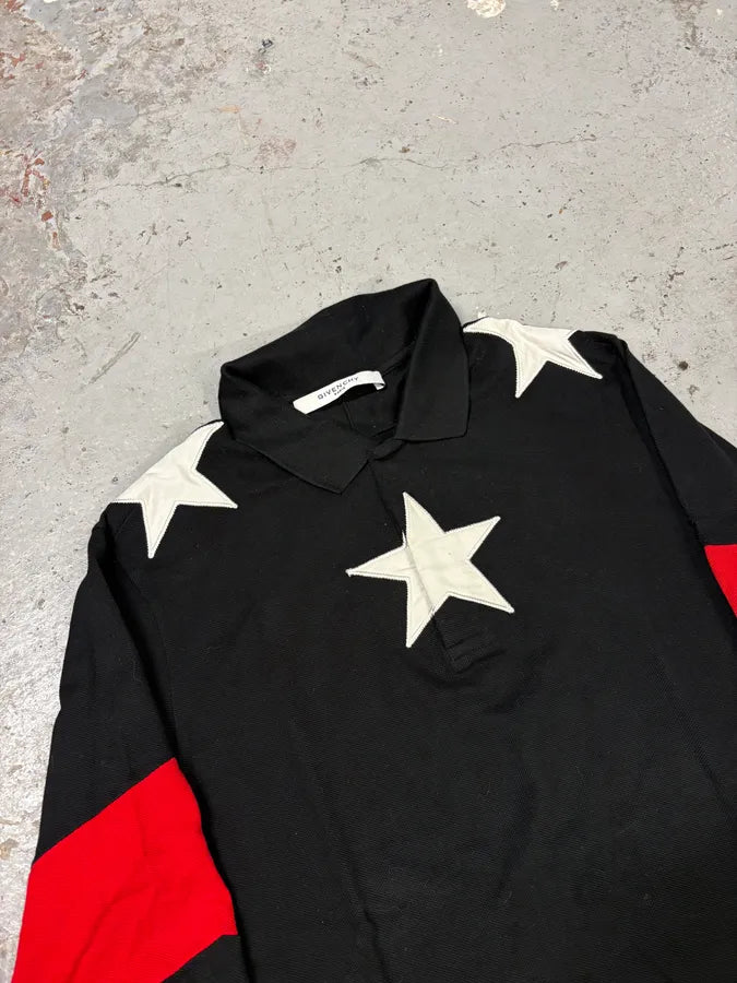 FW2015 Givenchy Stars Black Polo Lonsleeves kSVmiws 4