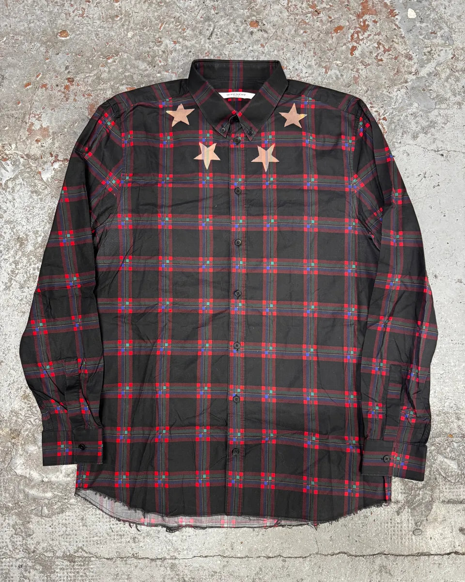 FW2015 Givenchy Tartan Stars Shirt by Riccardo Tisci qgaGygn 0