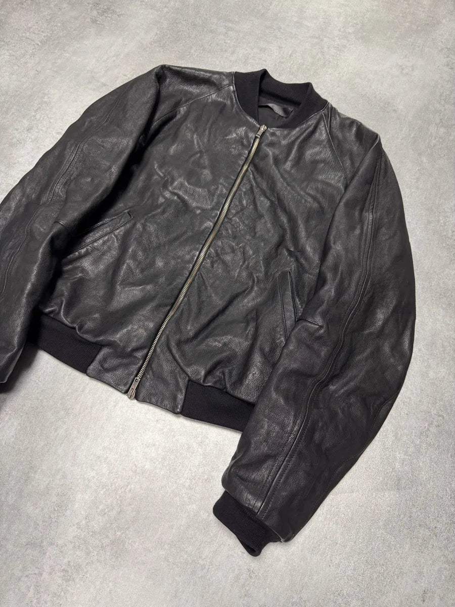 FW2015 Haider Ackermann Sample MA-1 Bomber Leather Jacket qIhIlfl 1