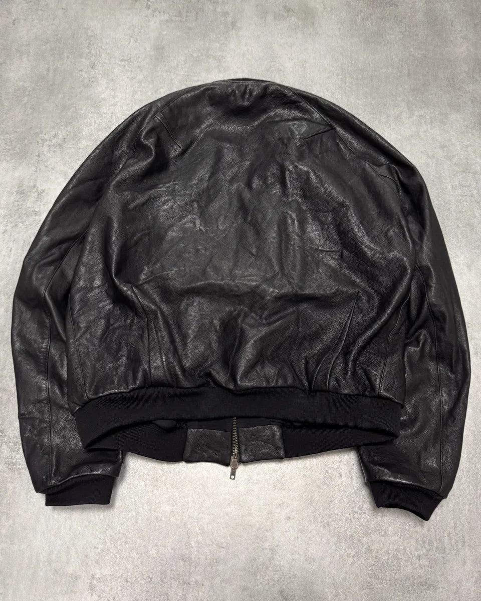 FW2015 Haider Ackermann Sample MA-1 Bomber Leather Jacket qIhIlfl 2