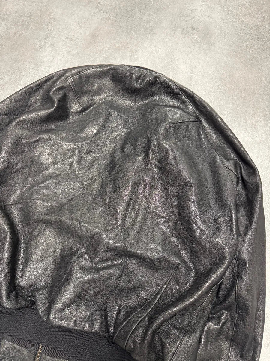 FW2015 Haider Ackermann Sample MA-1 Bomber Leather Jacket qIhIlfl 3