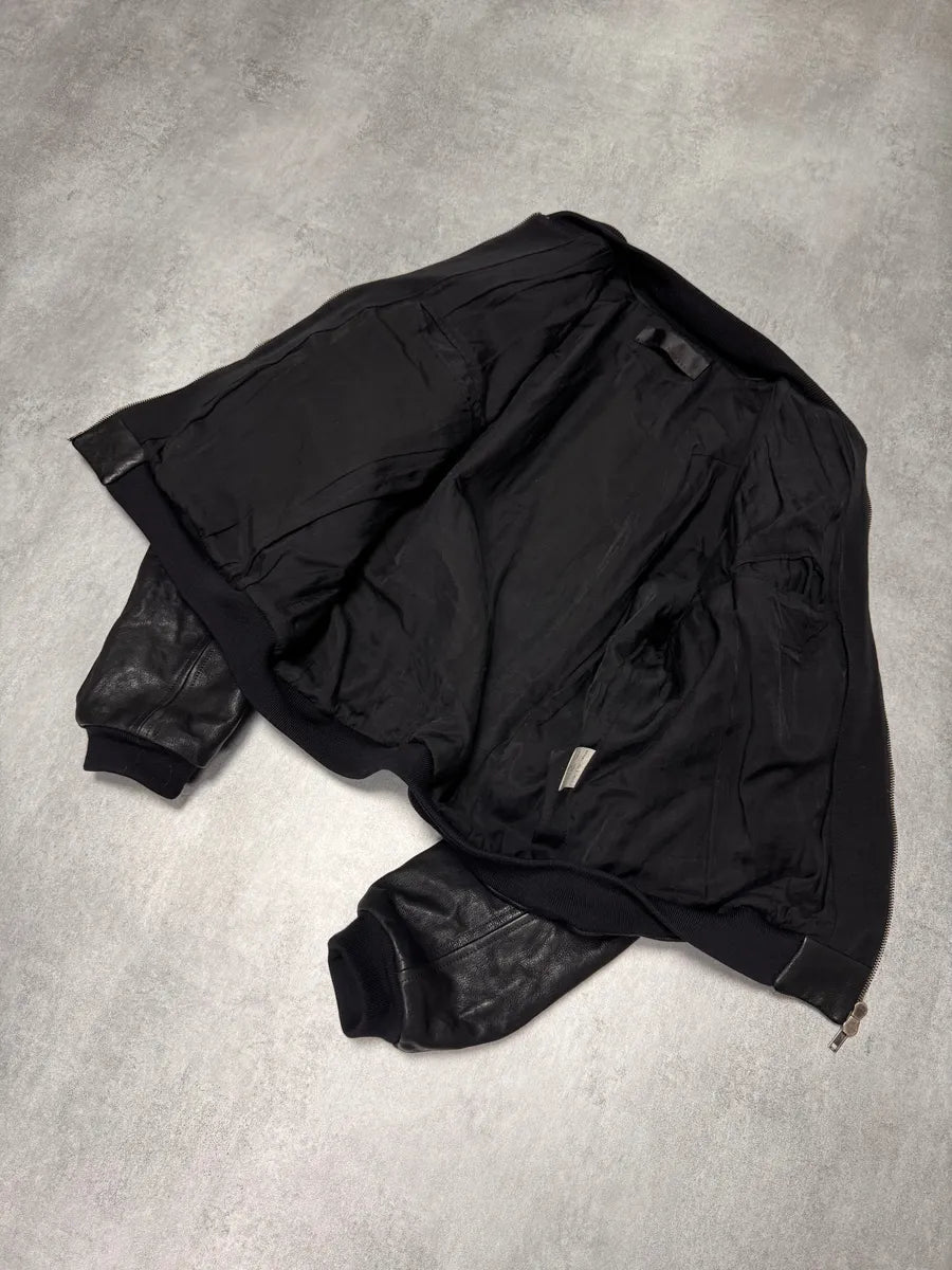FW2015 Haider Ackermann Sample MA-1 Bomber Leather Jacket qIhIlfl 5