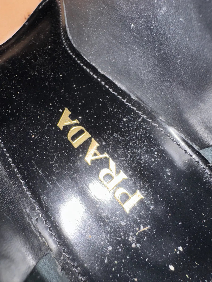 FW2015 Prada Black Brixen Derbies Leather Shoes zRnbwKv 7