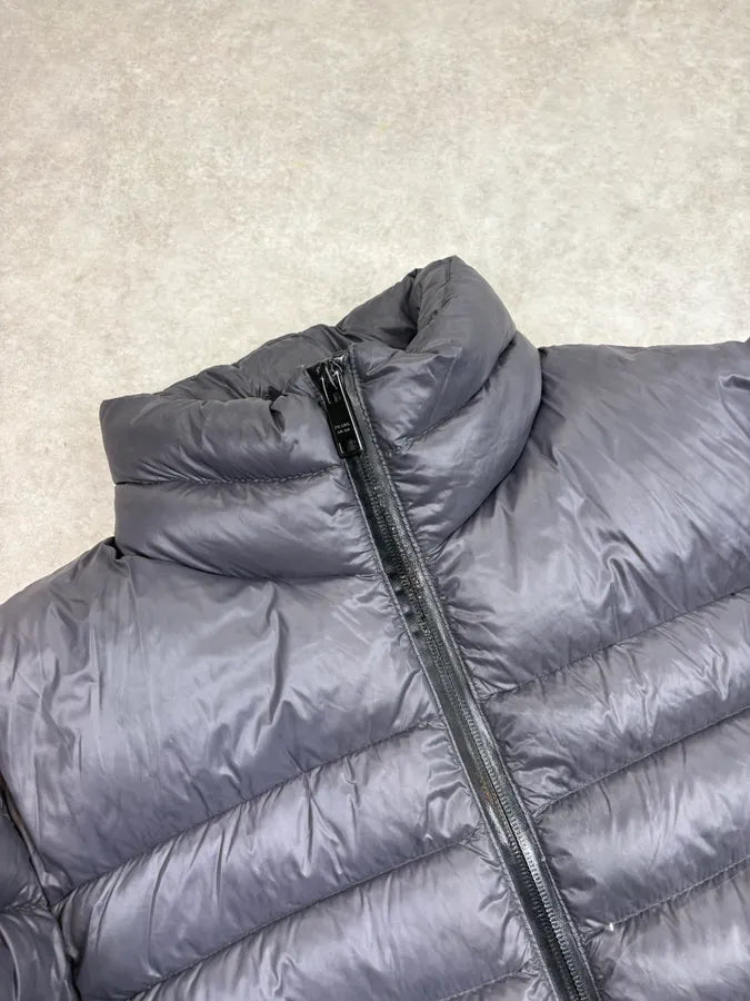 FW2015 Prada Navy Nylon Quilted Puffer Jacket yLJBCiO 4
