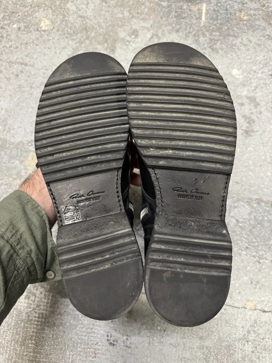 FW2015 Rick Owens Army Black Combat Leather Boots (43eu/us9.5) 8