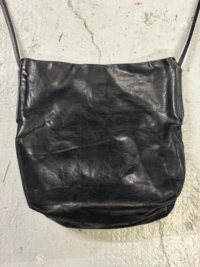 FW2015 Rick Owens Shinx Black Leather Bag xZPHRzy 5