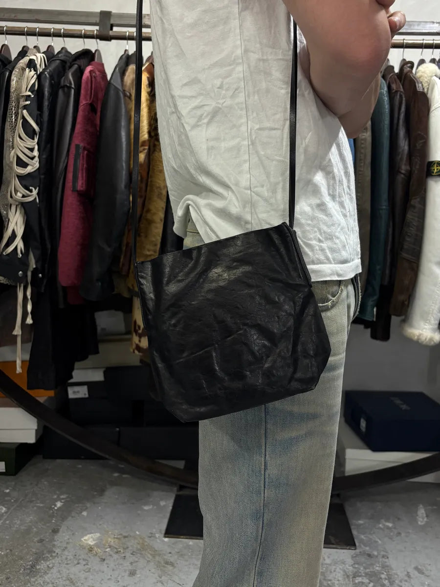 FW2015 Rick Owens Shinx Black Leather Bag xZPHRzy 1