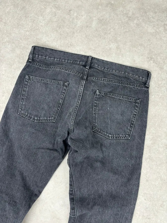 FW2015 Saint Laurent Black Denim Distressed Jeans QAzAeko 6