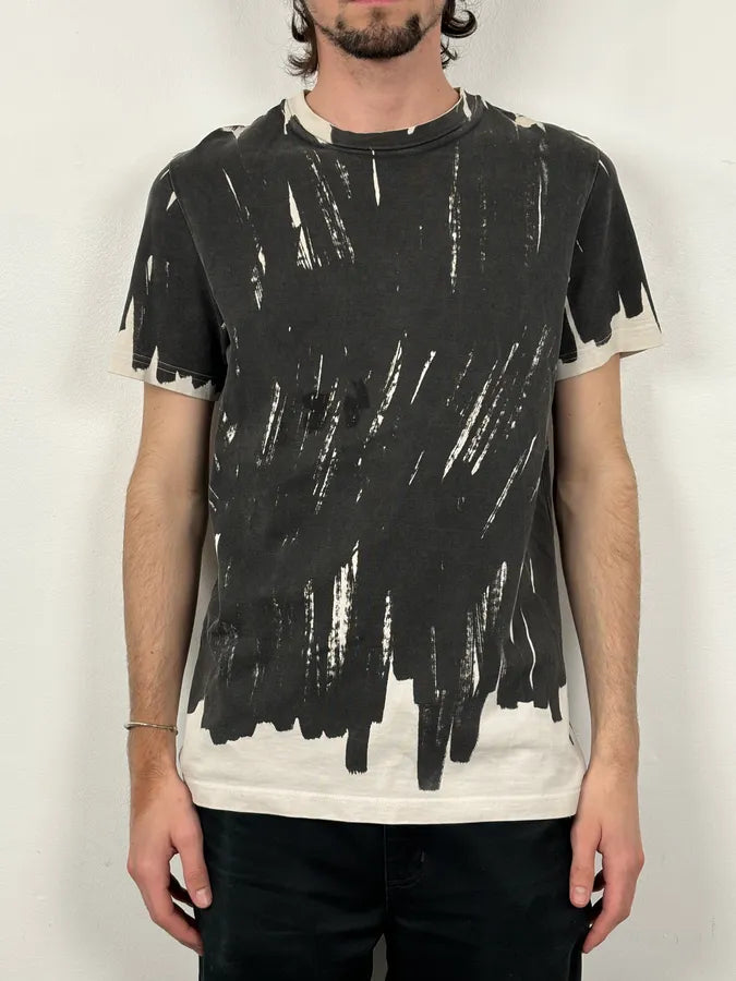 SS2016 Balenciaga Black Paint Splatter T-Shirt  omCcAwu 1