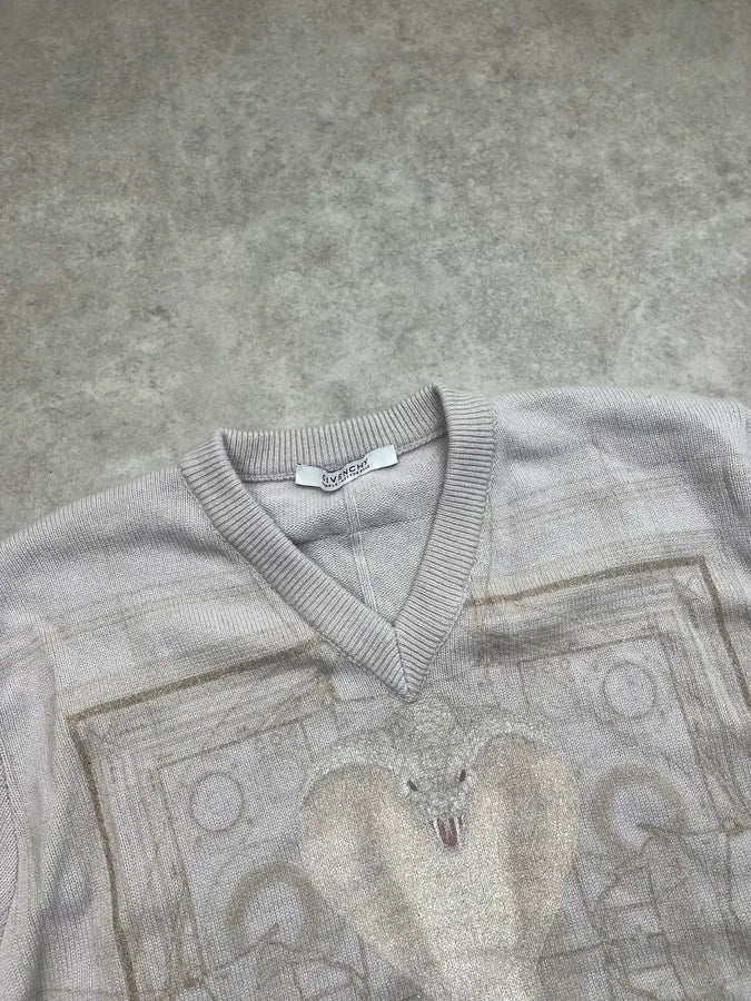 FW2016 Givenchy Sample Cobra Wool V Neck Sweater by Riccardo Tisci jYzJKPZ 4
