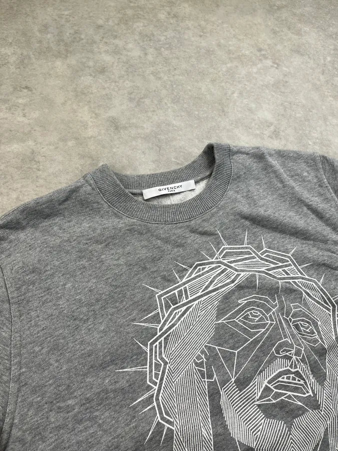 FW2016 Givenchy Grey Thorn Crown Jesus Sweater by Riccardo Tisci njGOqat 9