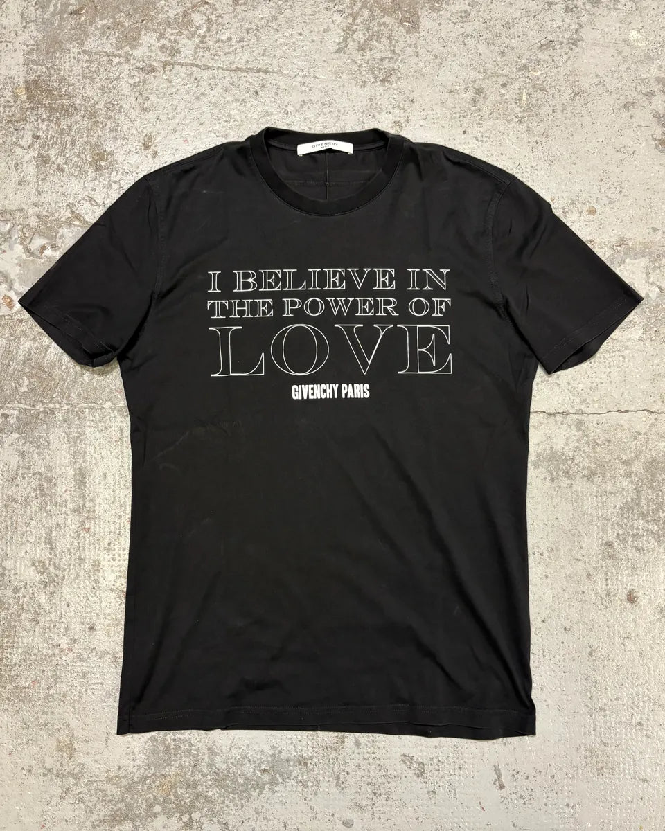 FW2016 Givenchy Love Power Black T-Shirt JjbEgFf 0
