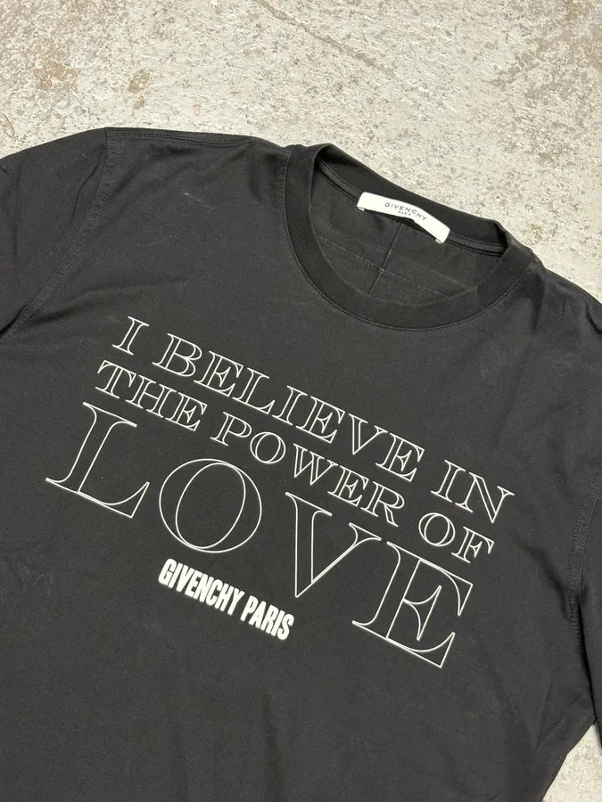 FW2016 Givenchy Love Power Black T-Shirt JjbEgFf 3
