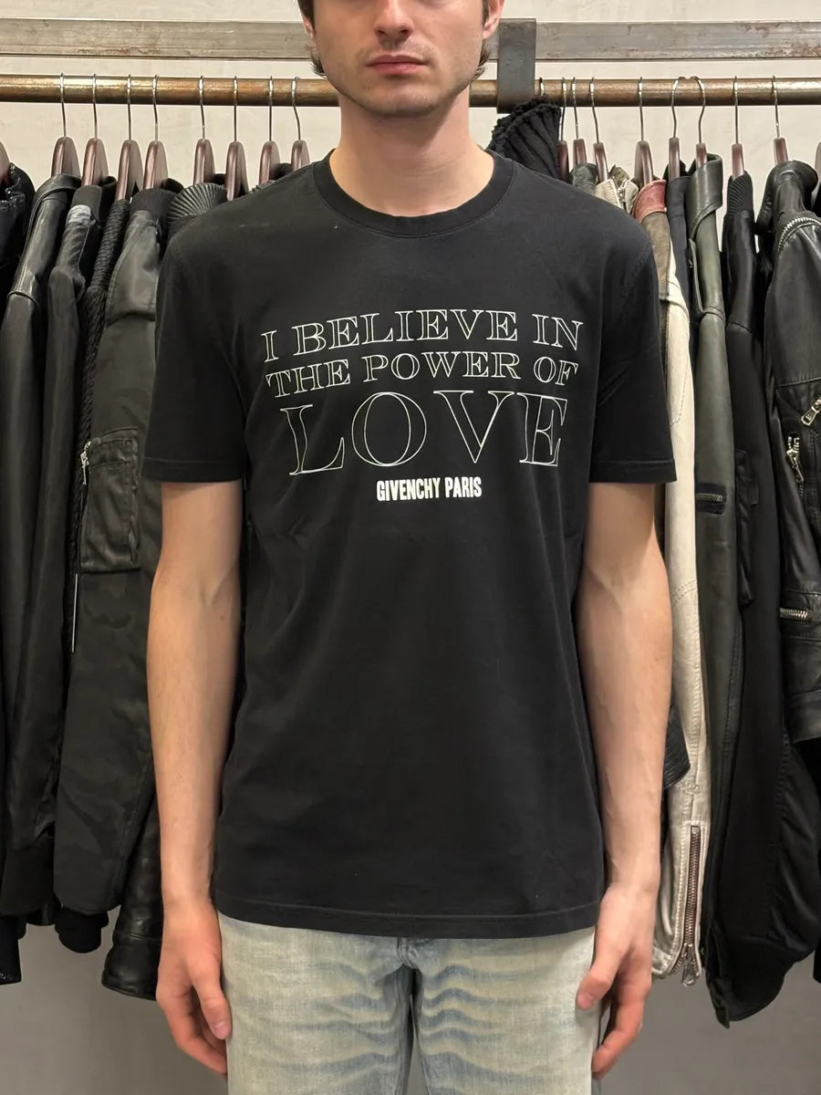 FW2016 Givenchy Love Power Black T-Shirt JjbEgFf 1