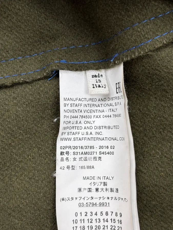 FW2016 Maison Margiela Khaki Wool Military Blazer Jacket vdCpuiG 11