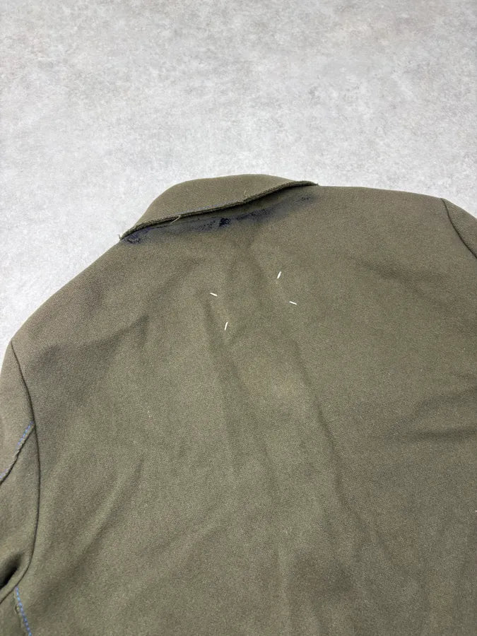 FW2016 Maison Margiela Khaki Wool Military Blazer Jacket vdCpuiG 8