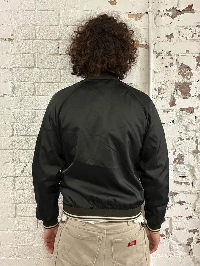 FW2016 Prada Olive Nylon Bomber Jacket HQabIxR 2