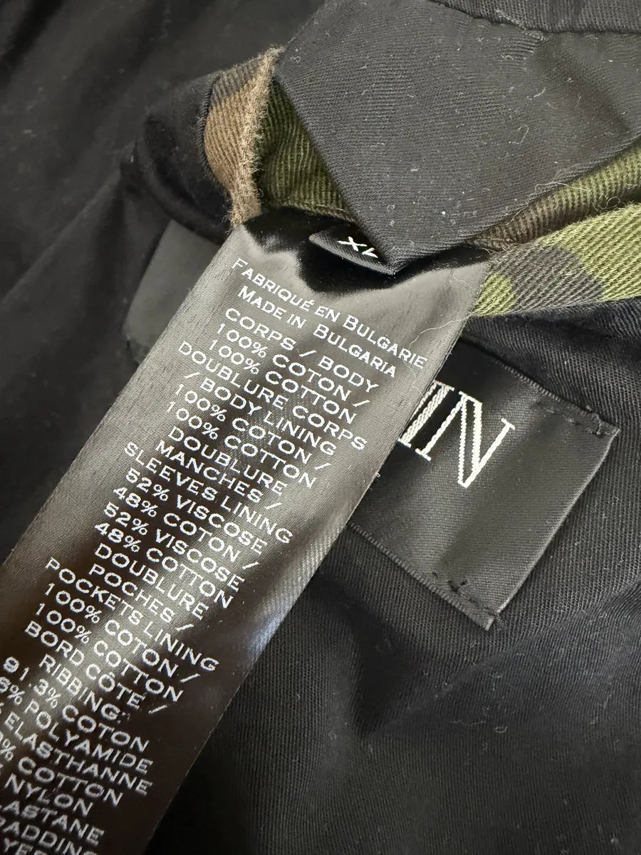 FW2017 Balmain Camo Military Green Bomber Jacket yXLbCOE 11