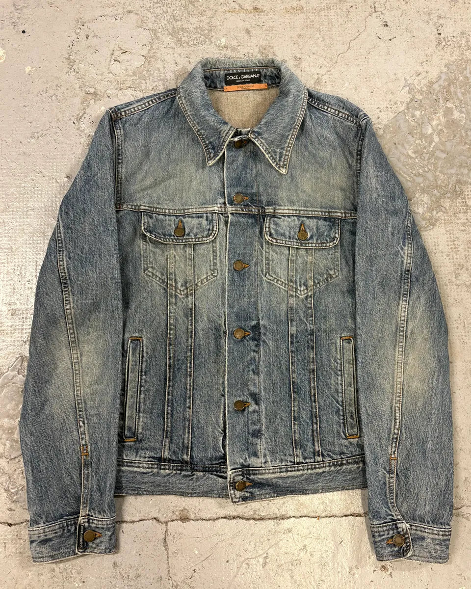 FW2017 Dolce & Gabbana Blue Denim Jacket HglxiTV 0