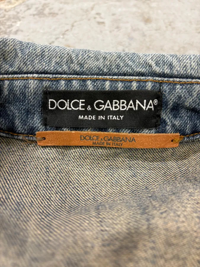 FW2017 Dolce & Gabbana Blue Denim Jacket HglxiTV 10