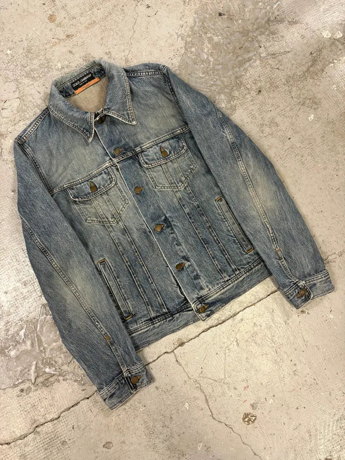 FW2017 Dolce & Gabbana Blue Denim Jacket HglxiTV 3