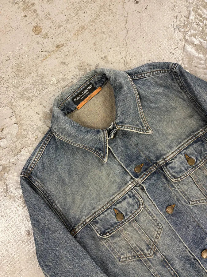 FW2017 Dolce & Gabbana Blue Denim Jacket HglxiTV 4