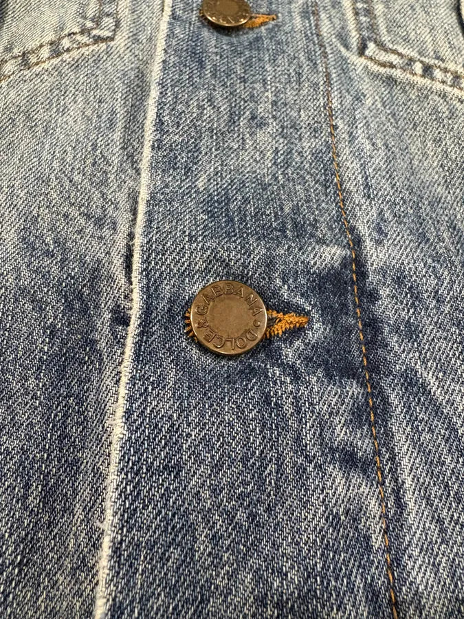 FW2017 Dolce & Gabbana Blue Denim Jacket HglxiTV 8