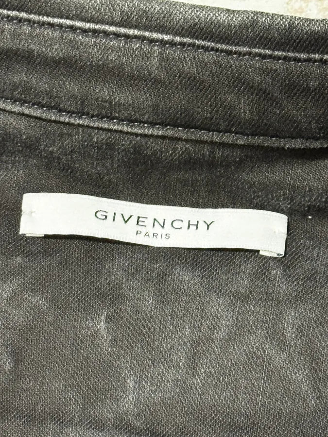 FW2017 Givenchy Stars Black Denim Shirt hxlSVmi 8