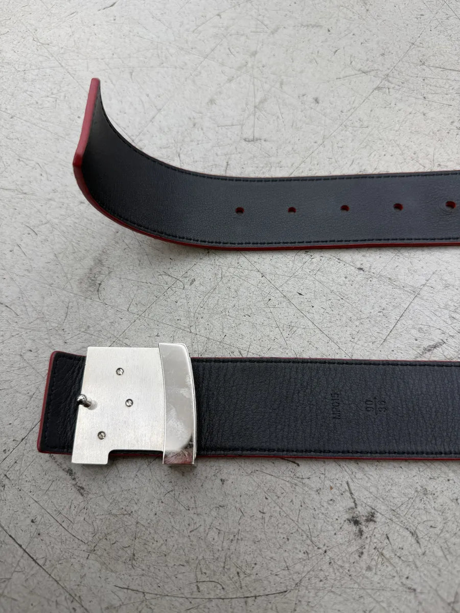 FW2017 Louis Vuitton Supreme Initiales Monogram Red Belt azbJHeE 11