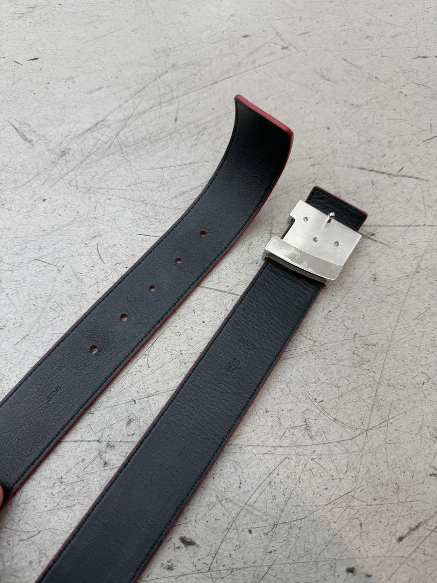 FW2017 Louis Vuitton Supreme Initiales Monogram Red Belt azbJHeE 7