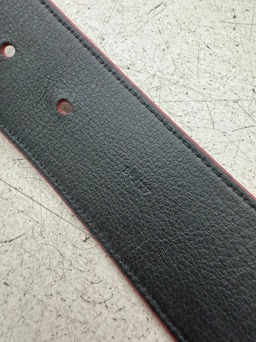 FW2017 Louis Vuitton Supreme Initiales Monogram Red Belt azbJHeE 8