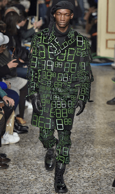 FW2017 Moschino Black & Green Alarm Number Sweater fjdAqvF 3