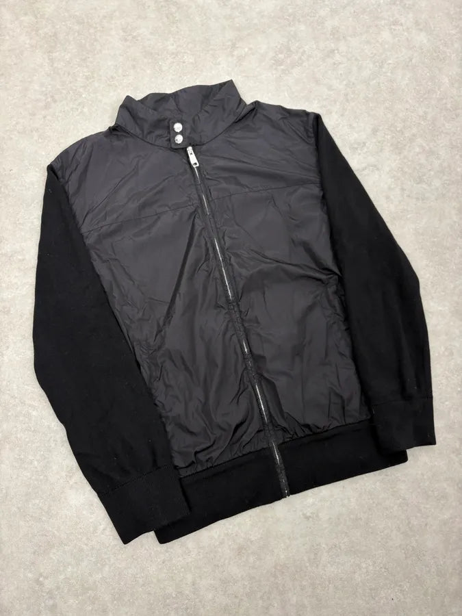 FW2017 Prada Black Nylon & Wool Hybrid Jacket VHZiyyc 3