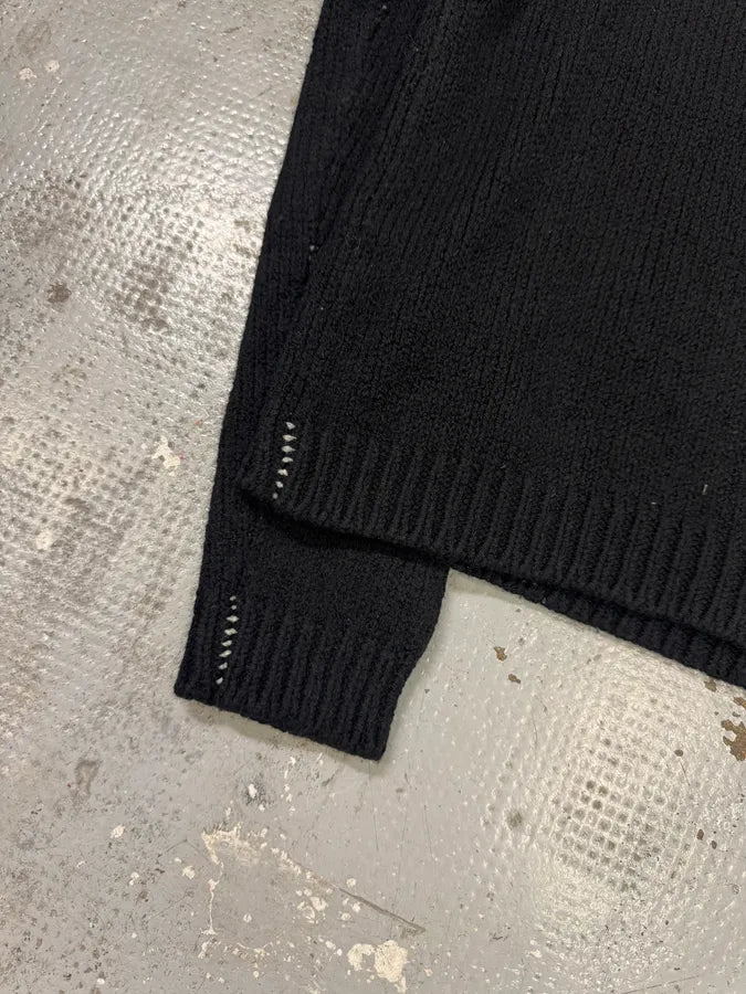 FW2017 Raf Simons I Love NY Wool Knit Black Sweater lyVUfdg 6