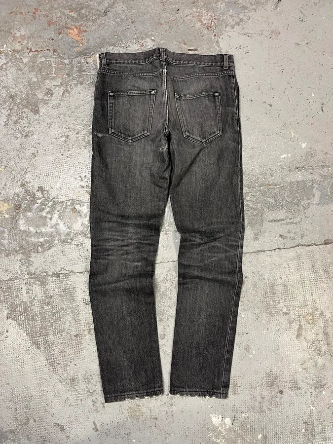 FW2018 Saint Laurent Japanese Denim Raw Jeans PTNuHKC 8