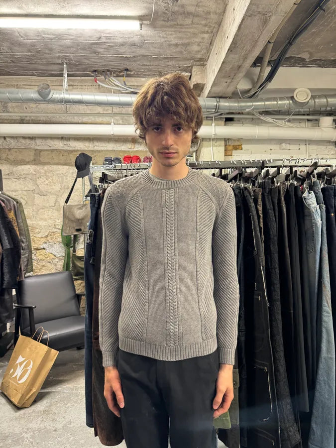 FW2017 Versace Grey Wool Premium Sweater (M) gCEbCtQ 8
