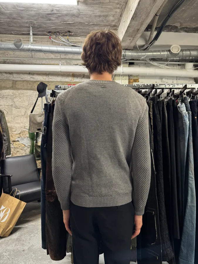 FW2017 Versace Grey Wool Premium Sweater (M) gCEbCtQ 9