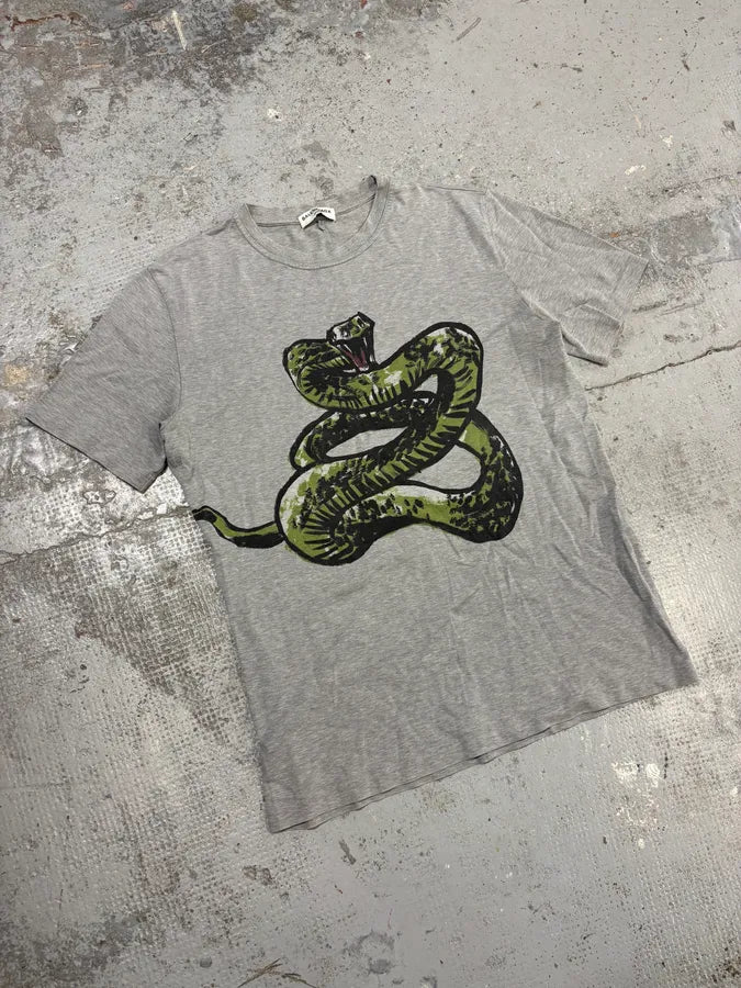 SS2016 Balenciaga Grey Snake T-Shirt FYqtjUm 3