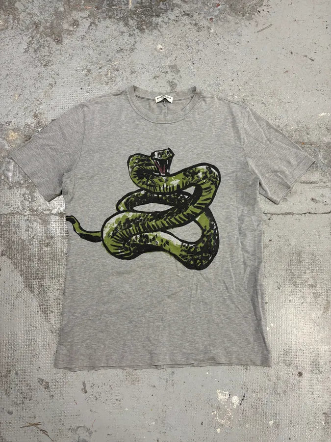 SS2016 Balenciaga Grey Snake T-Shirt FYqtjUm 0